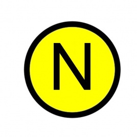 Наклейка "N"