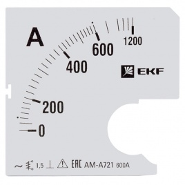 Шкала сменная для A721 600/5А-1,5 EKF