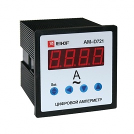 Амперметр цифровой AD-721 на панель (72х72) однофазный EKF