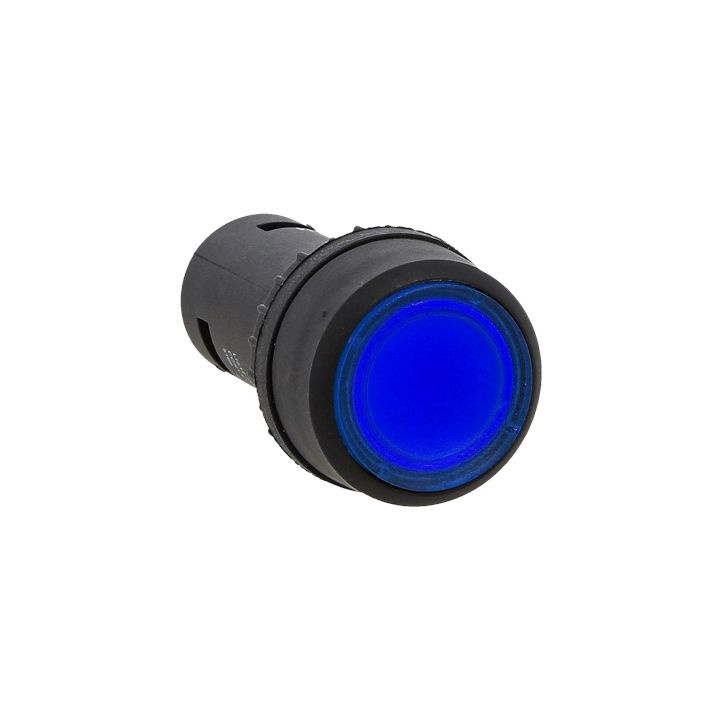 Кнопка SW2C-10D синяя с подсветкой фото 1