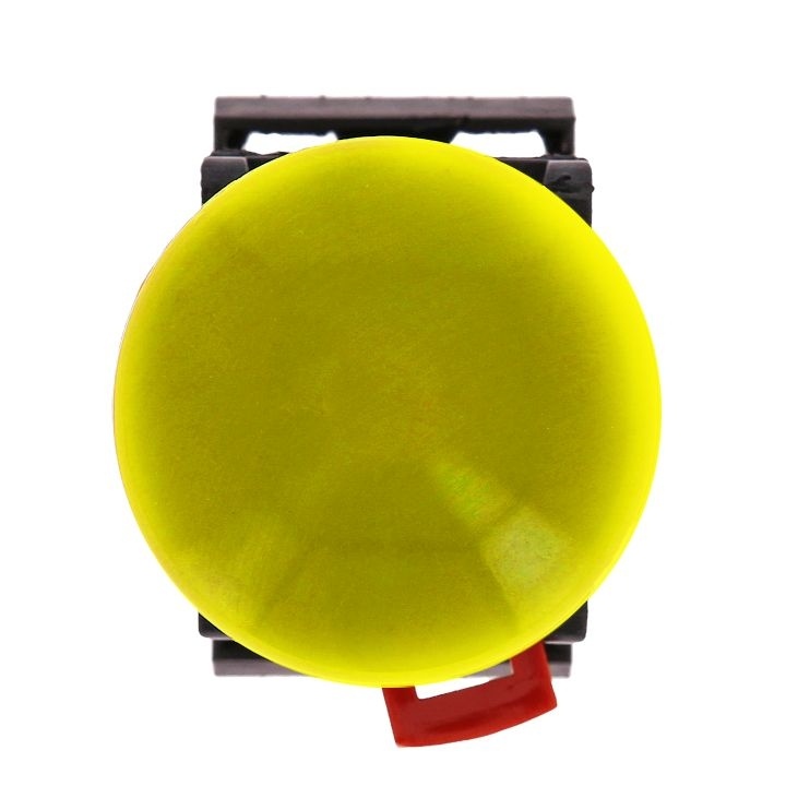 Кнопка АЕА-22 "Грибок" желтая 1з+1р фото 1