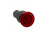 Кнопка SW2C-MD грибок красная с подсветкой