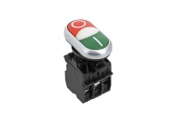 Кнопка LA32HND красно-зеленая "Пуск-Стоп" с подсветкой