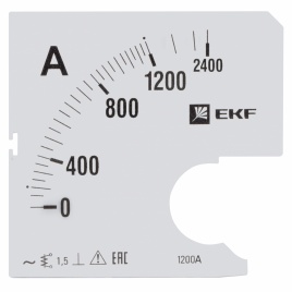 Шкала сменная для A721 1200/5А-1,5 EKF 