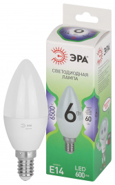 Лампа светодиодная ЭРА GREEN LINE LED B35-6W-865-E14 GL 6Вт свеча холодный свет E14