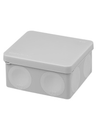 Коробка распаячная о/у 100х100х50 мм, IP66, 8 вх., серая, инд. двухкомпонентная TDM