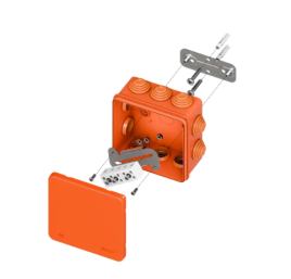 Коробка огнестойкая E45 100х100х50 с клемм. 5 пол. 0,5-10мм2 IP55 HF EKF