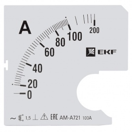 Шкала сменная для A721 100/5А-1,5 EKF