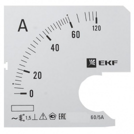 Шкала сменная для A721 60/5А-1,5 EKF