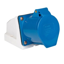 Розетка 123 2Р+РЕ 32А 220В IP 44 EKF