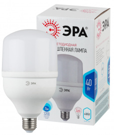 Лампа светодиодная POWER ЭРА STD LED T120-40W-4000-E27 40Вт колокол нейтральный белый свет Е27