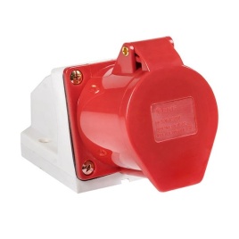 Розетка 124 3Р+РЕ 32А 380В IP 44 EKF