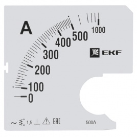 Шкала сменная для A721 500/5А-1,5 EKF