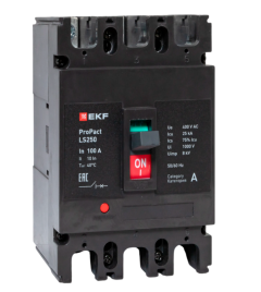 Выключатель LS250 25кА 3P 100А ProPact EKF