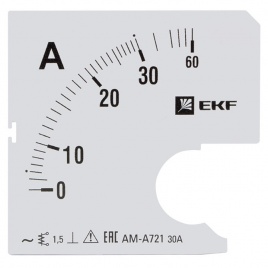 Шкала сменная для A721 30/5А-1,5 EKF 