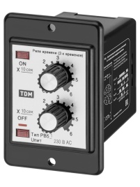 Реле времени РВ51-2Т-60х60cек-5А-220В-8Ц/Щ TDM