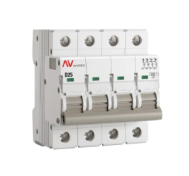 Выключатель AV-6 4P 25A (D) 6kA EKF AVERES