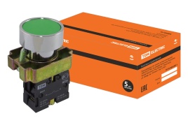 Кнопка BA31 зеленая, с возвратом, 1НО, d22 мм, IP40 TDM