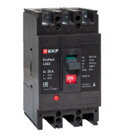Выключатель LS63 15кА 3P 25А ProPact EKF