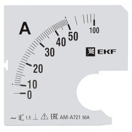 Шкала сменная для A721 50/5А-1,5 EKF 