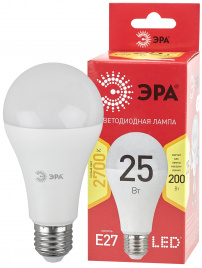 Лампа светодиодная ЭРА RED LINE LED A65-25W-827-E27 R 25Вт груша теплый белый свет Е27