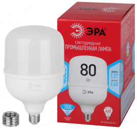 Лампа светодиодная POWER ЭРА RED LINE LED T140-80W-4000-E27/E40 R 80Вт колокол нейтральный белый свет E27/E40