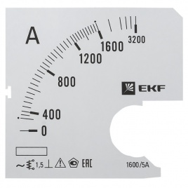Шкала сменная для A721 1600/5А-1,5 EKF