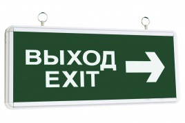Светильник аварийный светодиодный ССА2-01, 1,5ч., двустор., ВЫХОД-EXIT стрелка TDM