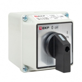 Кулачковый переключатель ПК-3-13 25А 3P "ВКЛ-ВЫКЛ" IP54  EKF