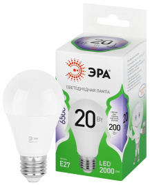 Лампа светодиодная ЭРА GREEN LINE LED A60-20W-865-E27 GL 20Вт груша холодный свет E27