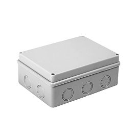 Коробка распаячная о/у 190х140х70 мм IP55 без м 10 входов  КМР-050-046