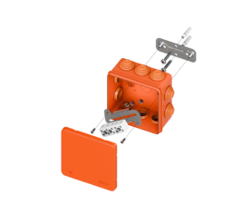 Коробка огнестойкая E45 100х100х50 с клемм. 5 пол. 0,5-6мм2 IP55 HF EKF