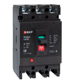 Выключатель LS125 18кА 3P 16А ProPact EKF