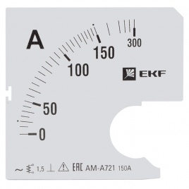 Шкала сменная для A721 150/5А-1,5 EKF 
