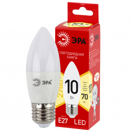 Лампа светодиодная ЭРА RED LINE LED B35-10W-827-E27 R 10Вт свеча теплый белый свет Е27