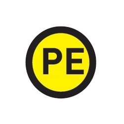Наклейка "PE" (20мм) (40)