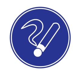 Знак d=180мм "Курить здесь"