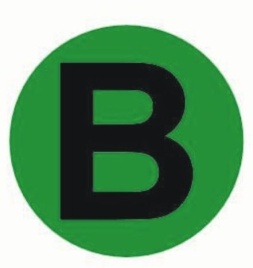Наклейка "B" (d20) EKF PROxima