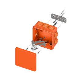 Коробка огнестойкая E45 100х100х50 с клемм. 4 пол. 0,5-4мм2 IP55 HF EKF