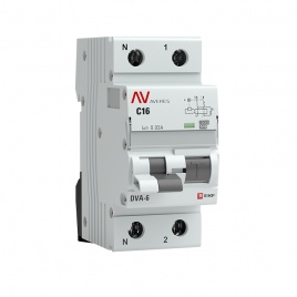 Дифференциальный автомат DVA-6 1P+N 16А (C) 30мА (A) 6кА EKF AVERES