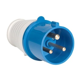 Вилка 023 2Р+РЕ 32А 220В IP44 EKF