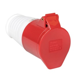 Розетка 214 3Р+РЕ 16А 380В IP44 EKF