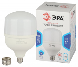 Лампа светодиодная POWER ЭРА STD LED T140-85W-4000-E27/E40 85Вт колокол нейтральный белый свет Е27/Е40