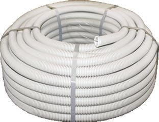 Труба гофр.ПВХ с зондом d25мм (25м) EKF Plast фото 1