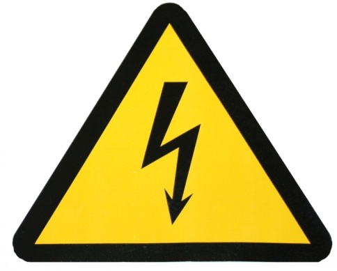 Знак пластик "Опасность поражения электрическим током" (Молния) (150х150мм.) EKF фото 1