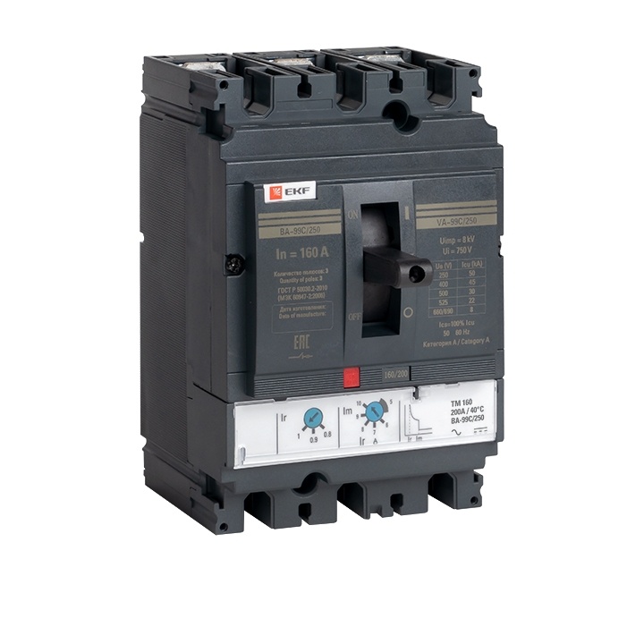 Выключатель ВА-99C (Compact NS) 250/160А 3P 45кА EKF фото 2