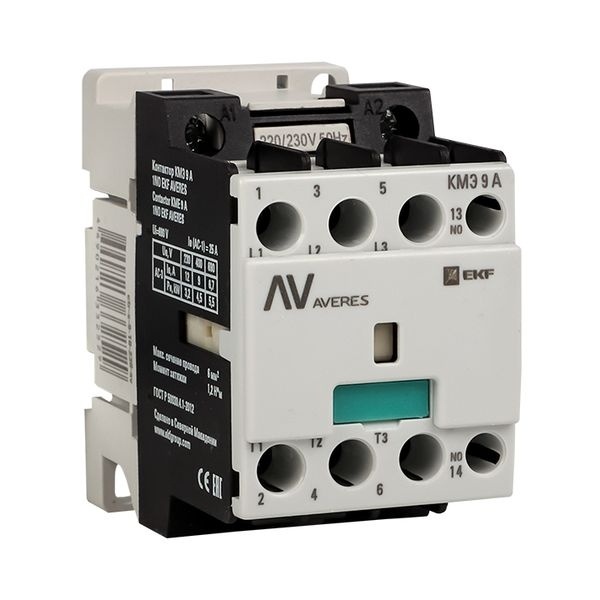 Контактор КМЭ 9А 1NO 230В АС EKF AVERES  фото 1
