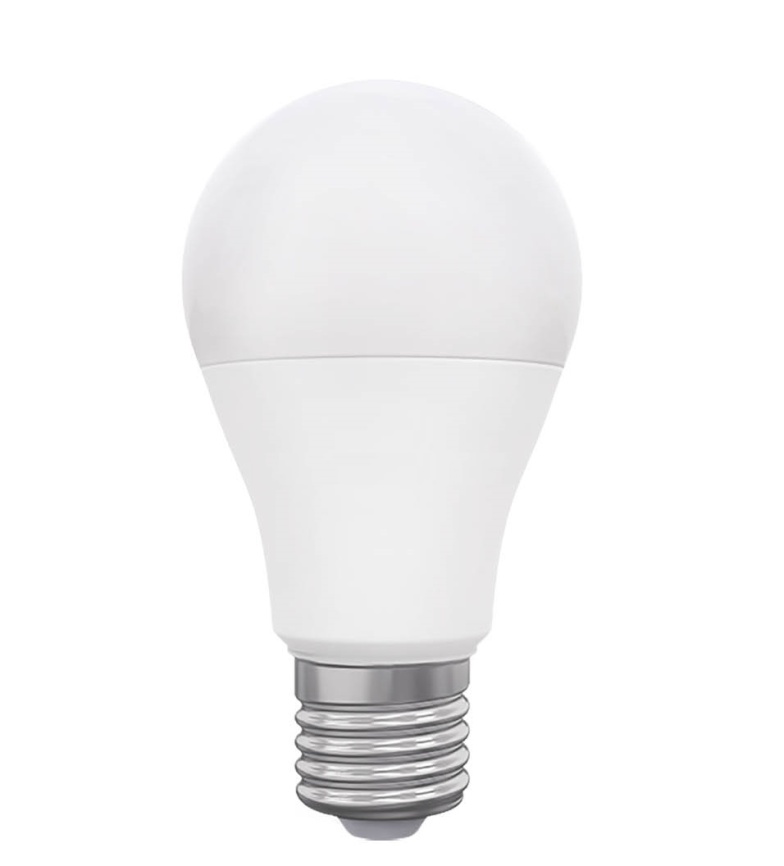 Лампа светодиодная 10 Вт груша A60 6000K E27, 880 Лм, LEEK фото 1