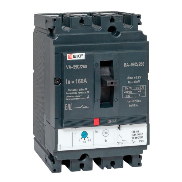 Выключатель ВА-99C (Compact NS) 250/160А 3P 45кА EKF фото 1