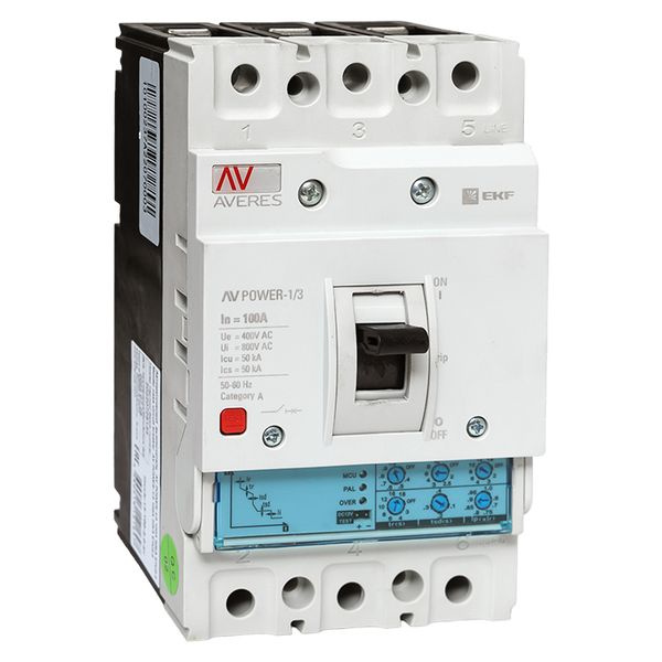 Выключатель AV POWER-1/3 100А 50kA ETU2.0 фото 1